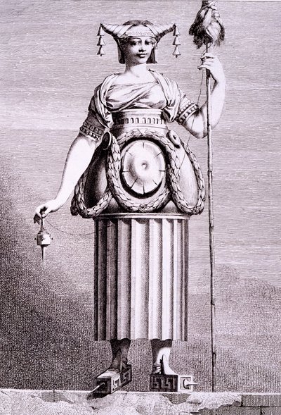 A Greek Shepherdess, Print Made by Benigno Bossi, from 